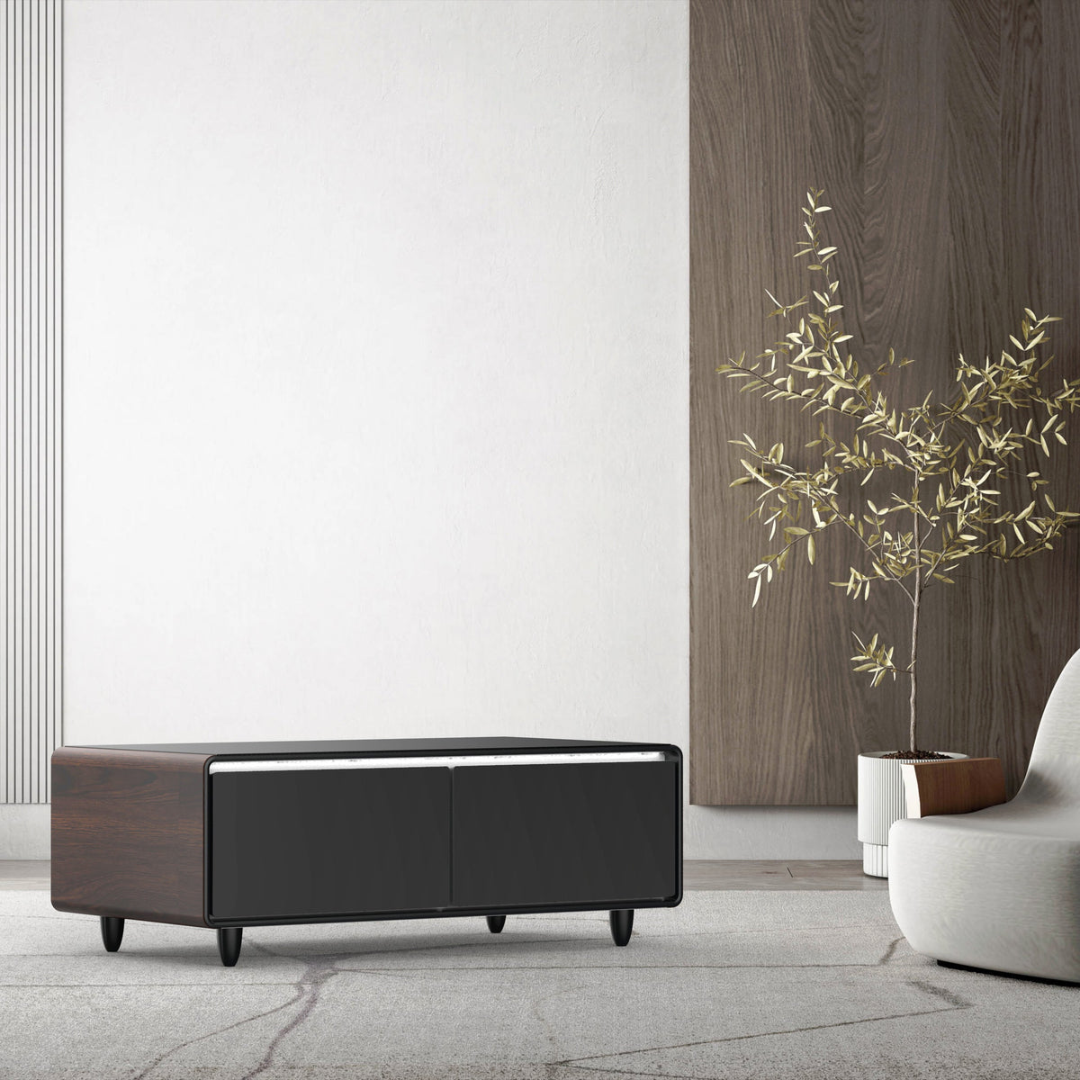 BASETAB LT135 Smart-Couchtisch mit Kühlschrank & Lautsprechern