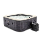Aufblasbarer Whirlpool Schieferoptik - 6 Plätze - inklusive Thermoisolierabdeckung