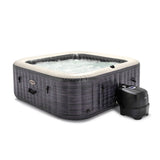 Aufblasbarer Whirlpool Schieferoptik - 6 Plätze - inklusive Thermoisolierabdeckung