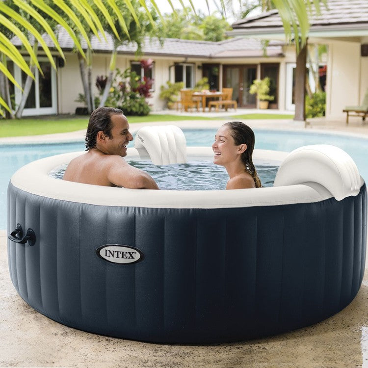 Aufblasbarer Whirlpool Marineblau - 4 Plätze - inklusive Thermoabdeckung