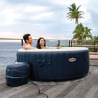 Aufblasbarer Whirlpool Marineblau - 4 Plätze - inklusive Thermoabdeckung