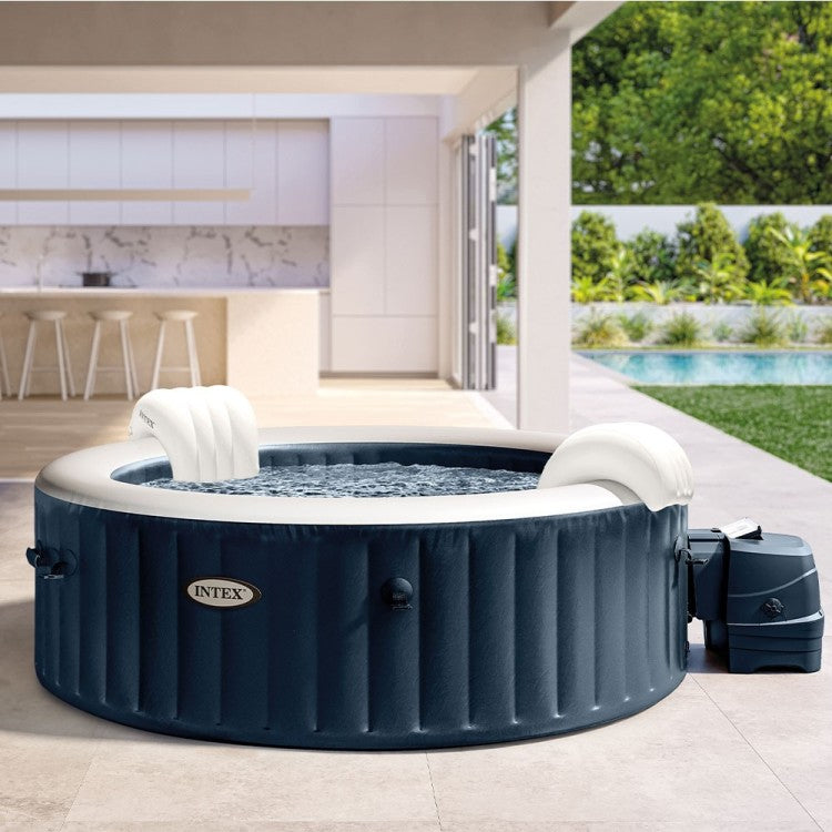 Aufblasbarer Whirlpool Marineblau – 6 Plätze – inklusive Thermobdeckung