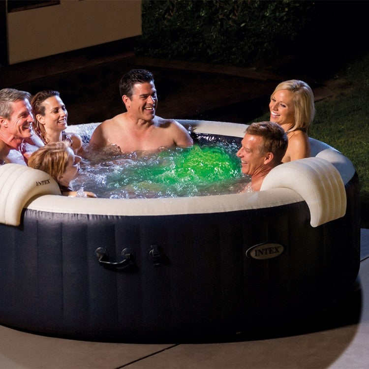 Aufblasbarer Whirlpool Marineblau – 6 Plätze – inklusive Thermobdeckung